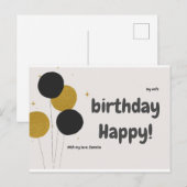 Cartes postales Joyeux Anniversaire (Devant / Derrière)