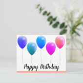 Cartes postales joyeux anniversaire (Debout devant)