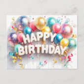 Cartes postales joyeux anniversaire, en gros, abor (Devant)