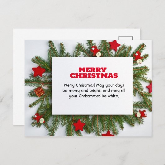 Cartes postales | joyeux noël (Devant / Derrière)