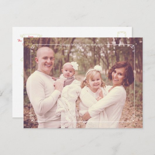 Cartes postales Joyeux Noël moderne (Devant / Derrière)