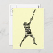 Cartes postales Lacrosse Player (Devant / Derrière)