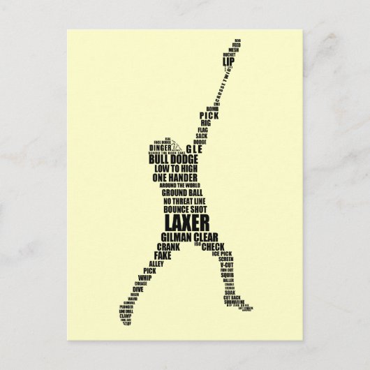 Cartes postales Lacrosse Player (Devant)