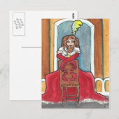Cartes postales Lady circus + spectacle (Devant / Derrière)