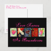 Cartes postales "Love Knove No Boundaries" (Devant / Derrière)