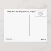 Cartes postales Mabry Mill personnalisées (Dos)
