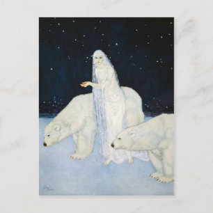 Cartes postales magiques pour l'hiver de l'ours po