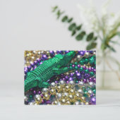 Cartes postales Mardi Gras et Green Gator (Debout devant)