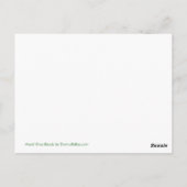 Cartes postales Mardi Gras et Green Gator (Dos)