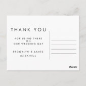 Cartes postales Mariage Gold Foil Noir (Dos)