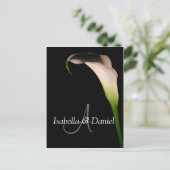 Cartes Postales mariages Calla Lily A Monogrammes (Debout devant)