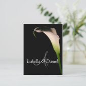 Cartes Postales mariages Calla Lily A Monogrammes (Debout devant)