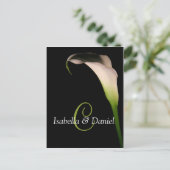 Cartes postales mariages Calla Lily C Monogrammes (Debout devant)