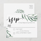 Cartes postales Mariages RSVP (Devant / Derrière)