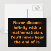 Cartes postales Math Infinity (Devant / Derrière)