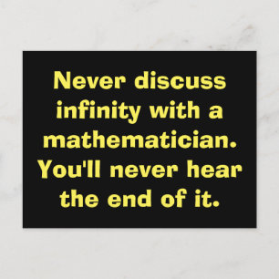 Cartes postales Math Infinity
