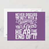 Cartes postales Math Infinity (Devant / Derrière)