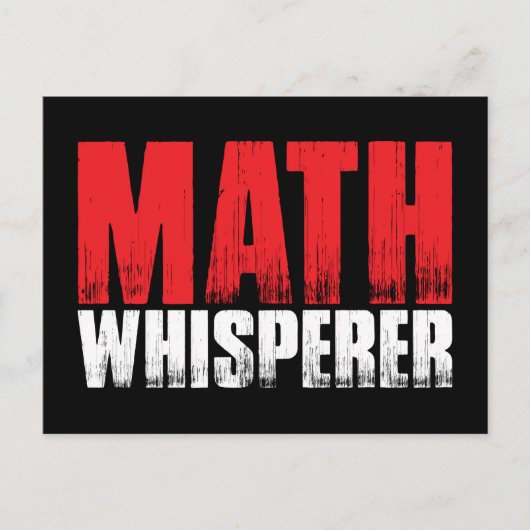 Cartes postales Math Whisperer (Devant)