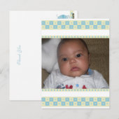 Cartes postales Merci Bébé Snower (Devant / Derrière)