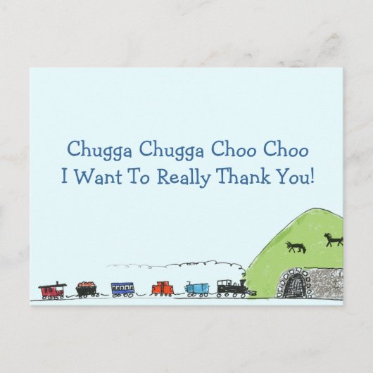 Cartes postales Merci Choo Choo (Devant)