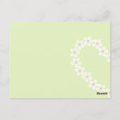 Cartes postales Merci Flower Heart (Dos)