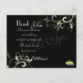 Cartes postales Merci mariage insérez vos photos (Dos)