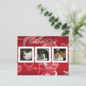 Cartes postales Merci mariage insérez vos photos (Debout devant)