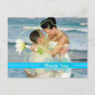 Cartes postales Merci mariage insérez vos photos
