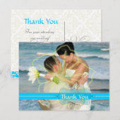 Cartes postales Merci mariage insérez vos photos (Devant / Derrière)