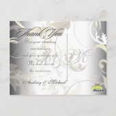 Cartes postales Merci mariage insérez vos photos (Dos)