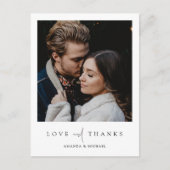 Cartes postales Merci pour Mariage avec photo pers (Devant)