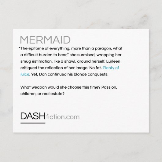 Cartes postales Mermaid (Devant)