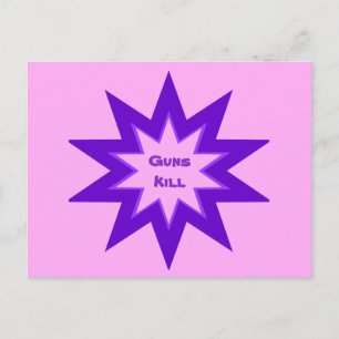 Cartes postales meurtres par armes violettes et ro