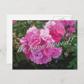 Cartes postales mignonnes en mouvement avec fleurs (Devant / Derrière)