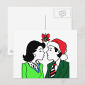 Cartes postales Mistletoe Kiss (Devant / Derrière)