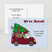 Cartes postales mobiles de faire-part de Noël (Devant / Derrière)