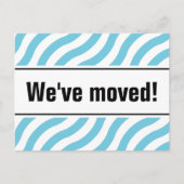 Cartes postales mobiles modernes avec lignes d'ond (Devant)