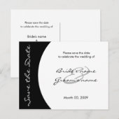 Cartes postales modernes noir et blanc pour annonc (Devant / Derrière)