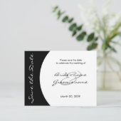 Cartes postales modernes noir et blanc pour annonc (Debout devant)