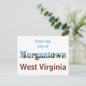 Cartes postales Morgantown WV Skyline Word (Debout devant)