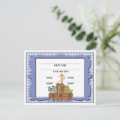 Cartes postales Noahs Ark Baby Faire-part (Debout devant)