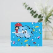 Cartes postales Nuages de pluie Parapluies (Debout devant)