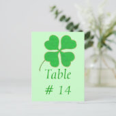 Cartes postales Numéro de tableau, Points Shamrock (Debout devant)