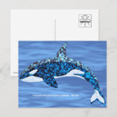 Cartes postales Orca Pensée Positive (Devant / Derrière)