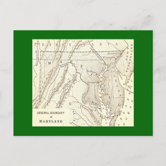 Cartes postales originales des frontières du Maryl (Devant)