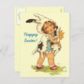 Cartes postales Pâques Salutations PC Cute Style V (Devant / Derrière)