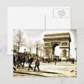 Cartes postales Paris - Arc de Triomphe (Devant / Derrière)