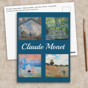 Cartes postales patchwork des chefs-d'œuvre de Cla