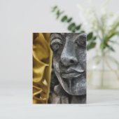 Cartes postales patiné face et soie jaune (Debout devant)