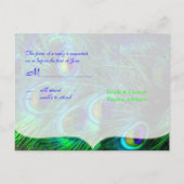 Cartes postales Peacock, psychédélique RSVP (Dos)